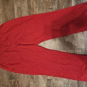 Red Casual Pants